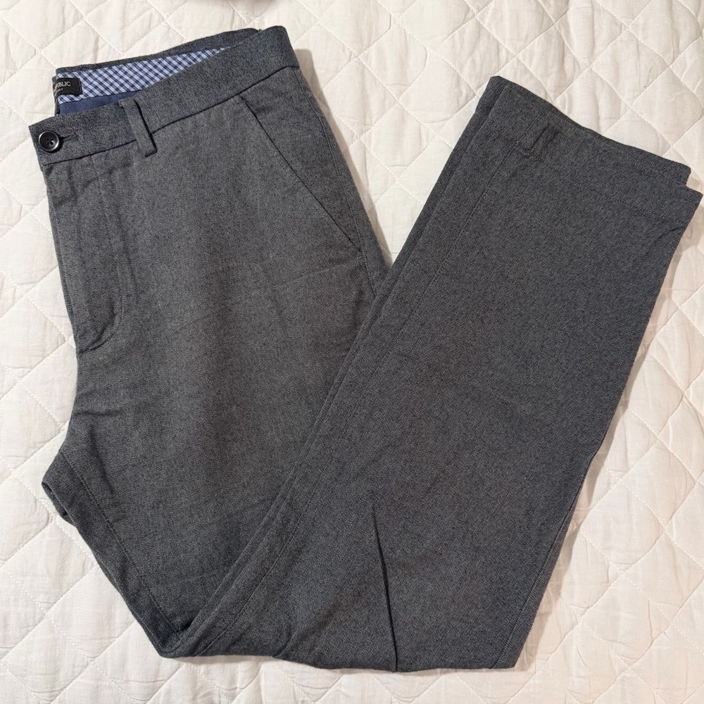Banana Republic Charcoal Kentfield Pants